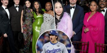 Celebs follow Dodgers win at black-tie gala co-chaired by Leo DiCaprio