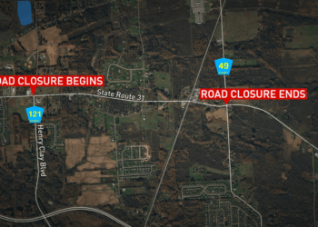 Traffic Alert: Portion of State Route 31 closed for CSX railroad track repairs