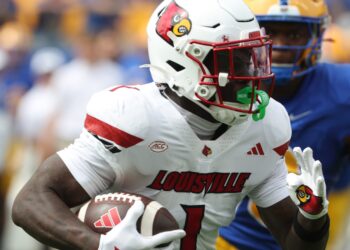 Star Louisville running back Isaac Brown ‘will be out for a while’
