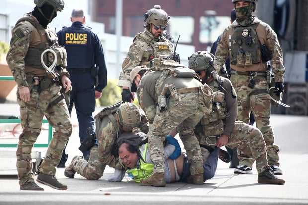 Oregon Protester Detained 
